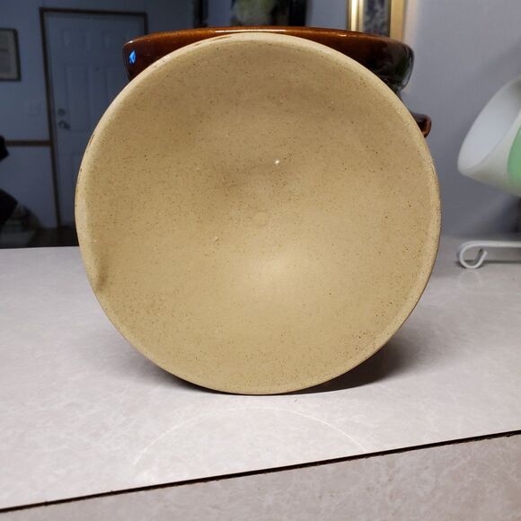 Pearsons of Chesterfield England Pottery Canister Brown Tan Crock With Lid 5" - Picture 5 of 8